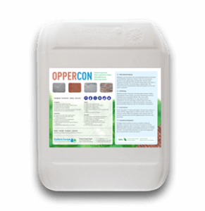 Oppercon imprägniert alle Steinarten und verhindert feuchte Wände. Es ist UV-resistent und farbstabil. Oppercon verhindert zudem das Wachstum von Algen, Schimmel und Moos.