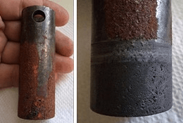Stahl und Eisen - rost entfernen und primen mit Ferrocon - vorher und nachher